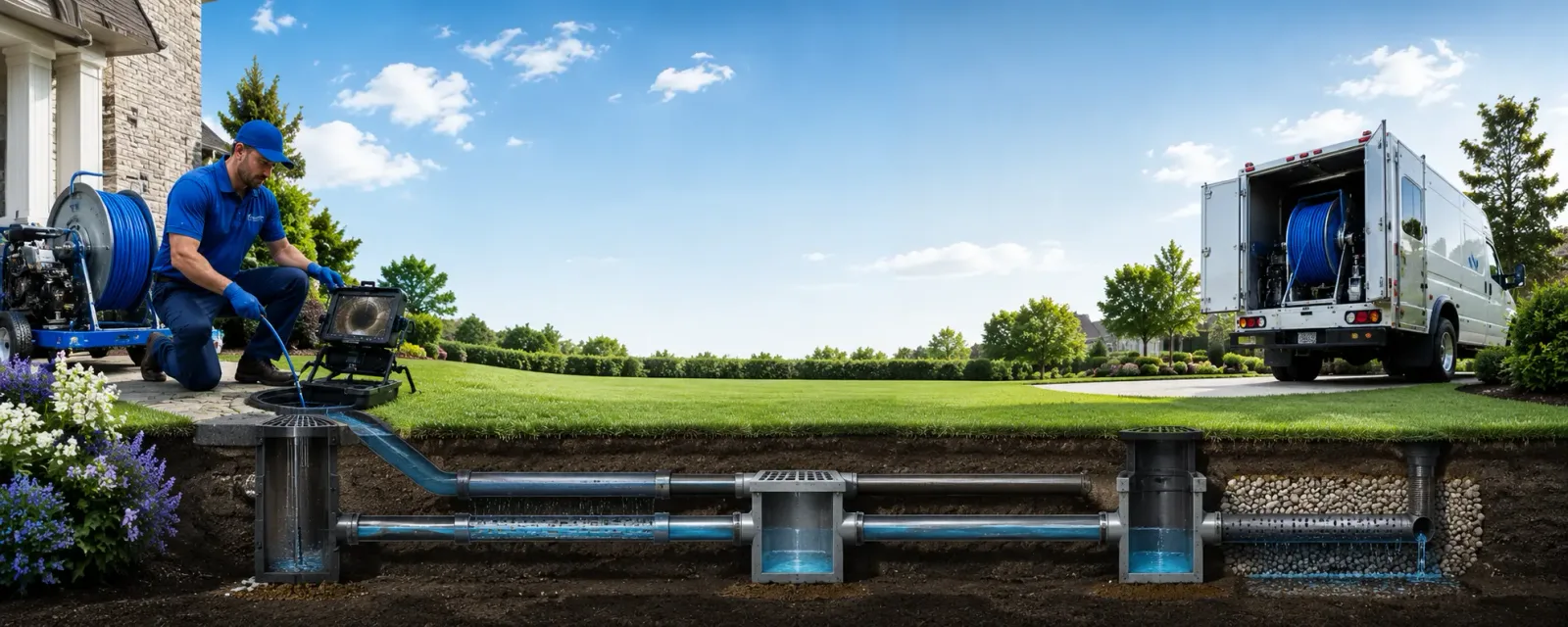 Outdoor drain cleaning information for Sarahsville, OH